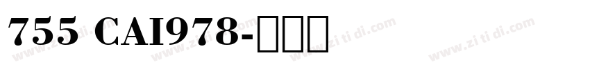 755 CAI978字体转换
